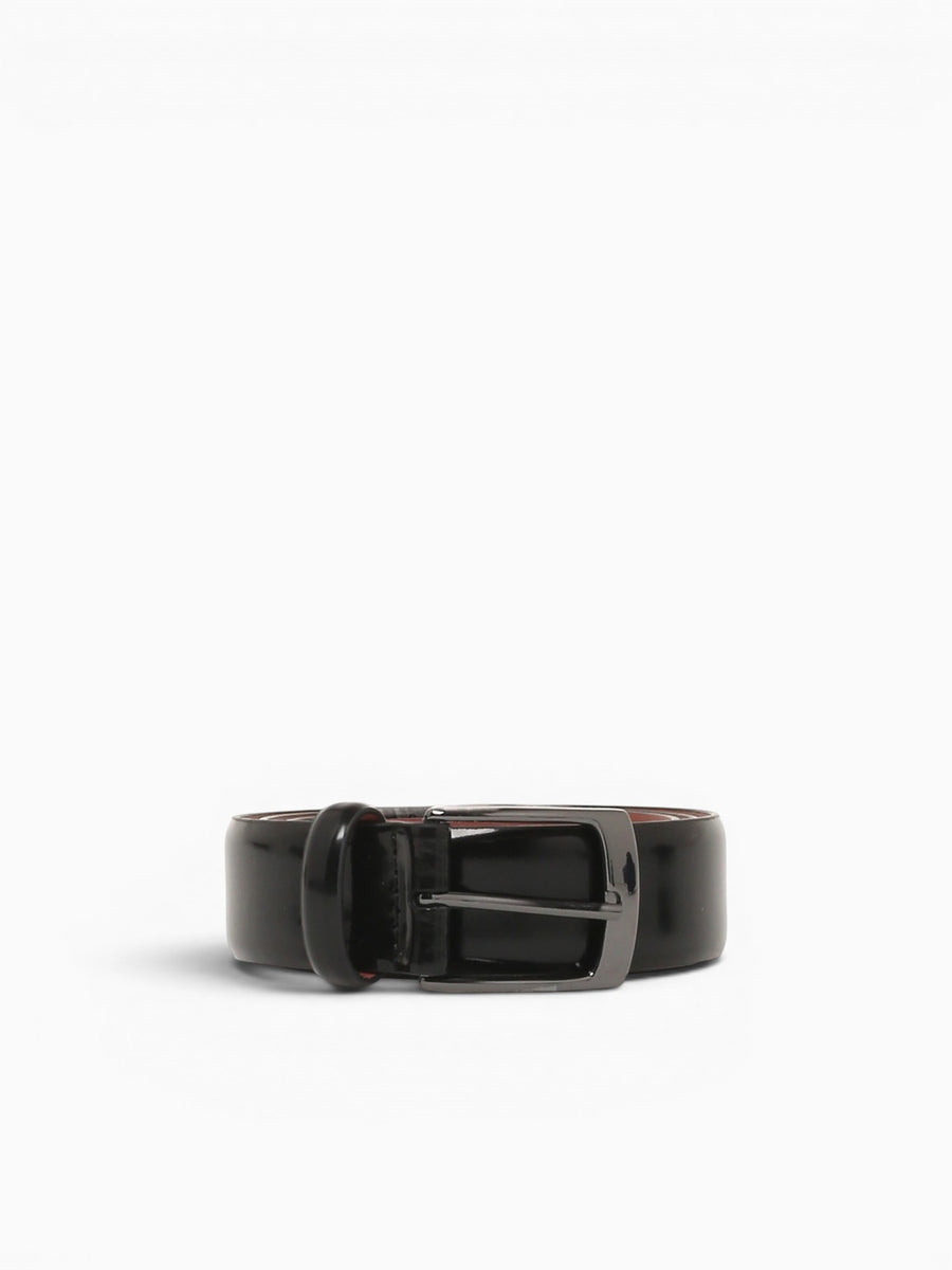 Upton Dress Leather Belt Black Leather Black / 32