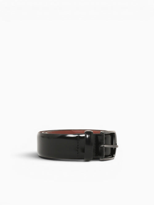 Upton Dress Leather Belt Black Leather Black / 32