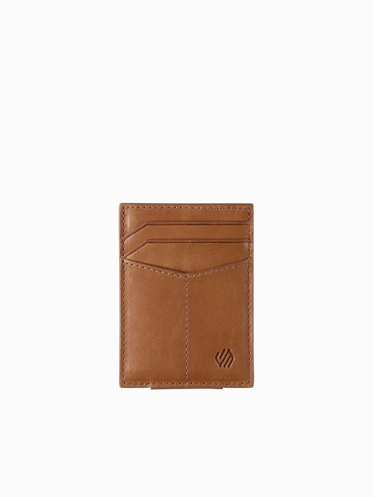 Rhodes Front Pocket Wallet Tan Full Grai Tan