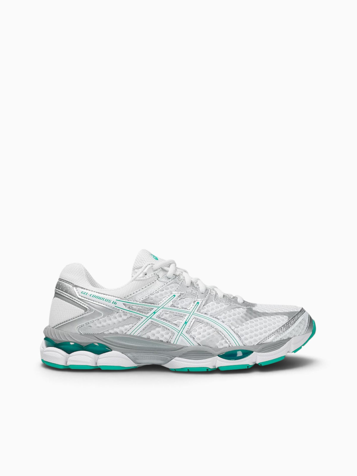 Gel Cumulus White Green leather Mesh White / 4 / M