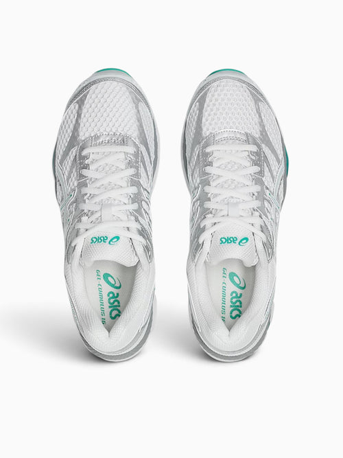 Gel Cumulus White Green leather Mesh White / 4 / M