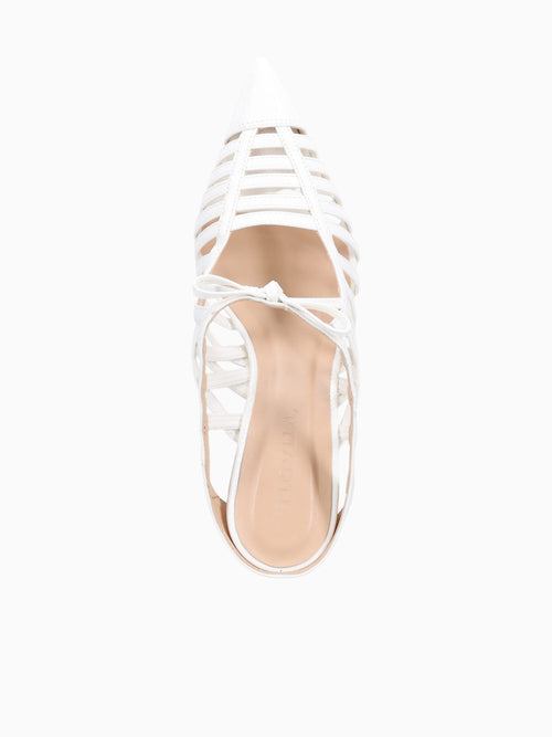 Scarlet White Patent White / 5 / M