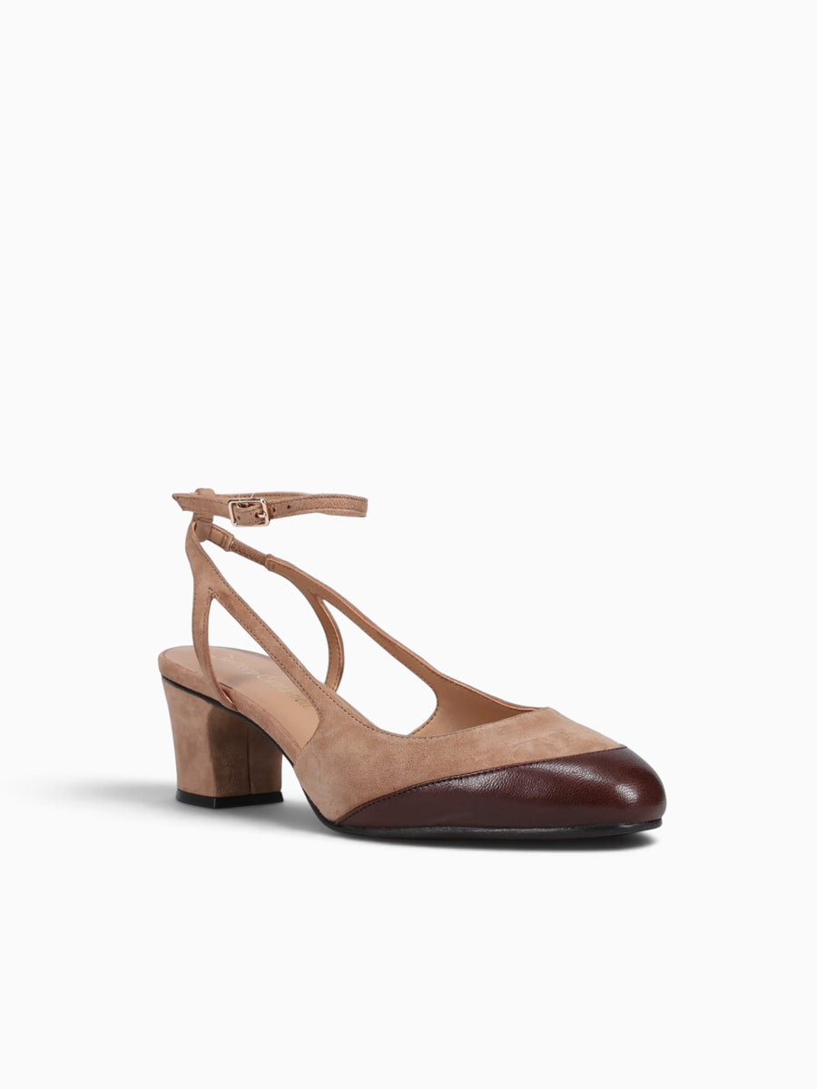 Mydear Beige Brown suede Leather Beige / 5 / M