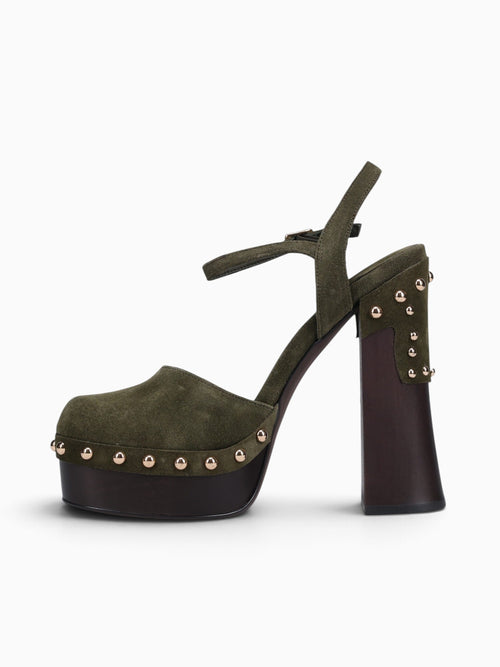 Extrovert Olive Suede Dark Green / 5 / M