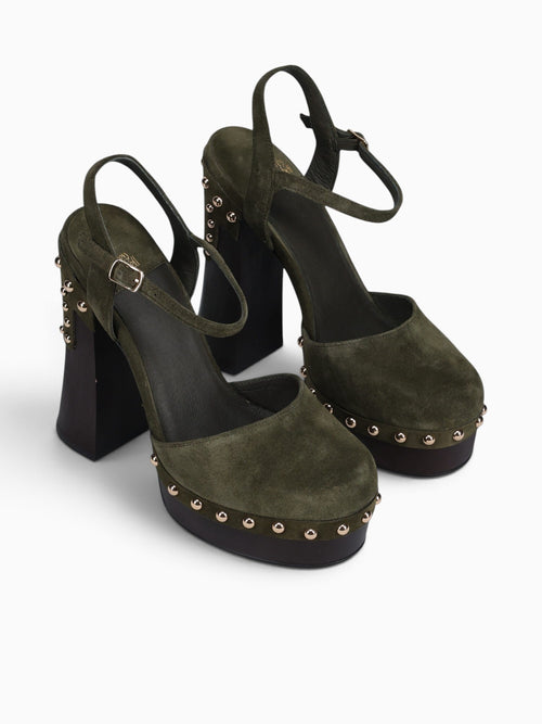 Extrovert Olive Suede Dark Green / 5 / M