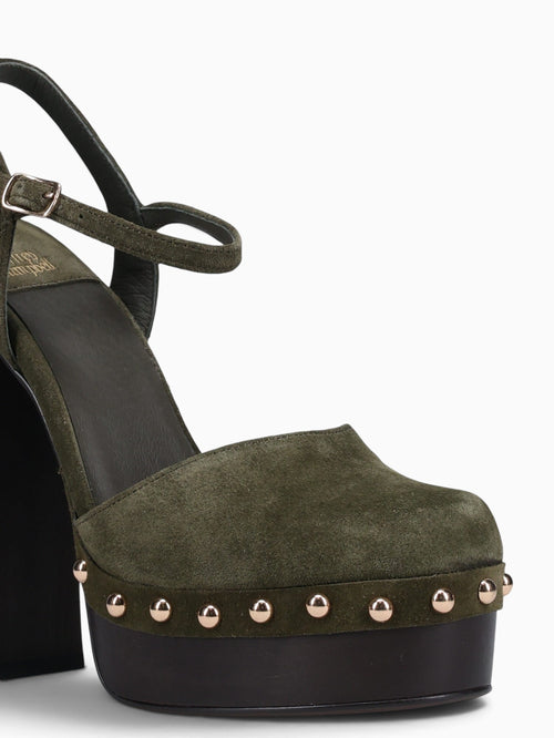 Extrovert Olive Suede Dark Green / 5 / M