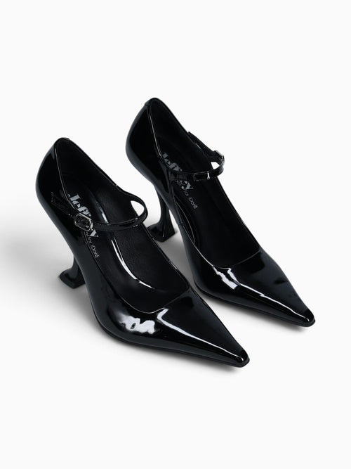 Seduction Black Patent Leather Black / 5 / M
