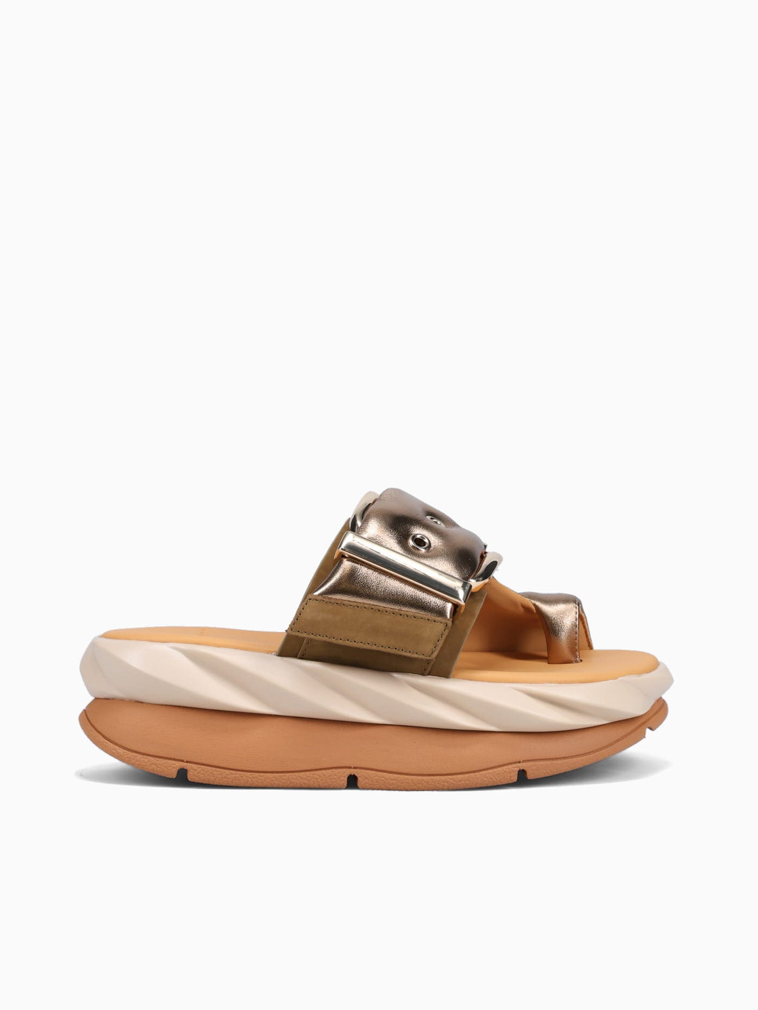 Mellow Glow Brass Metallic Sheep Leather Bronze / 35 / M