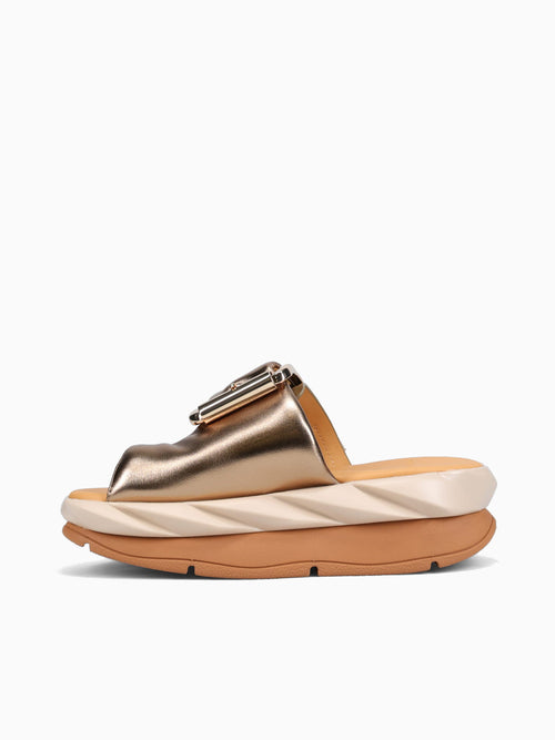 Mellow Glow Brass Metallic Sheep Leather Bronze / 35 / M