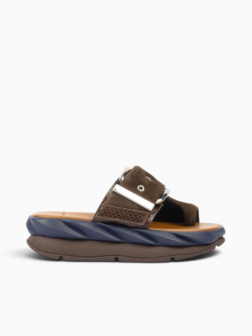 Mellow Glow Choco Kid Suede Brown / 35 / M