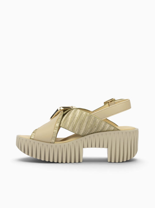 Plia Juno Luxor Textured Leather Gold / 35 / M