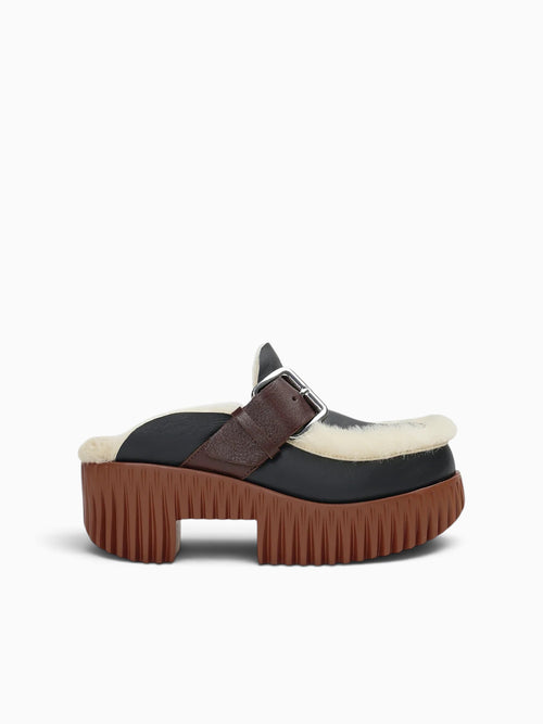 Plia Amber Oreo Sheep Shearling Black / 35 / M