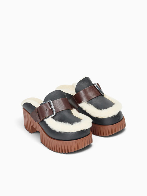 Plia Amber Oreo Sheep Shearling Black / 35 / M