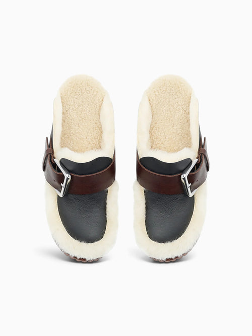 Plia Amber Oreo Sheep Shearling Black / 35 / M