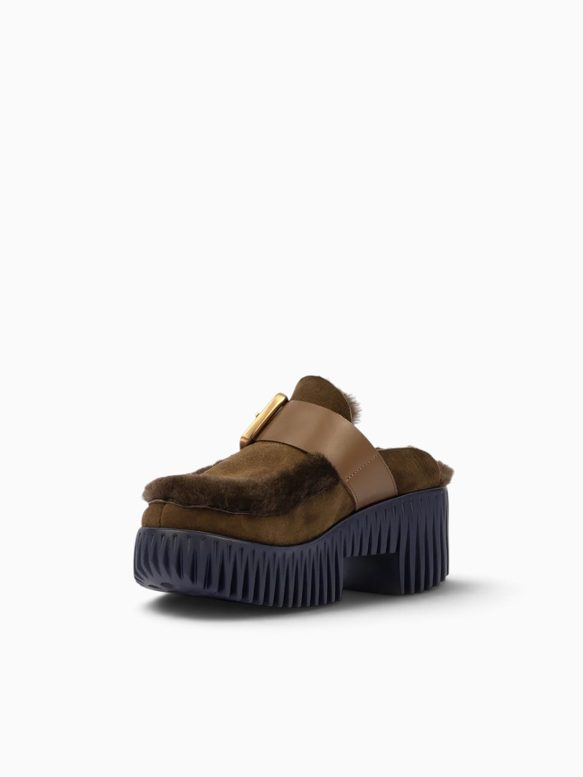 Plia Amber Choco Sheep Shearling Brown / 35 / M
