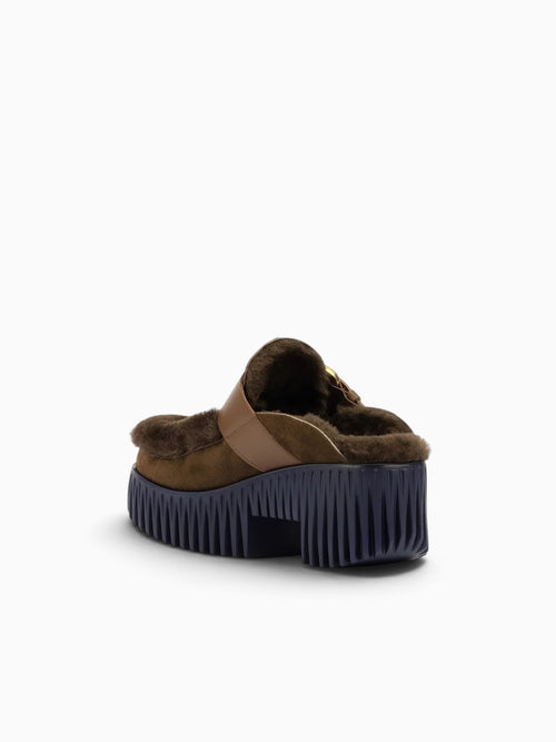 Plia Amber Choco Sheep Shearling Brown / 35 / M