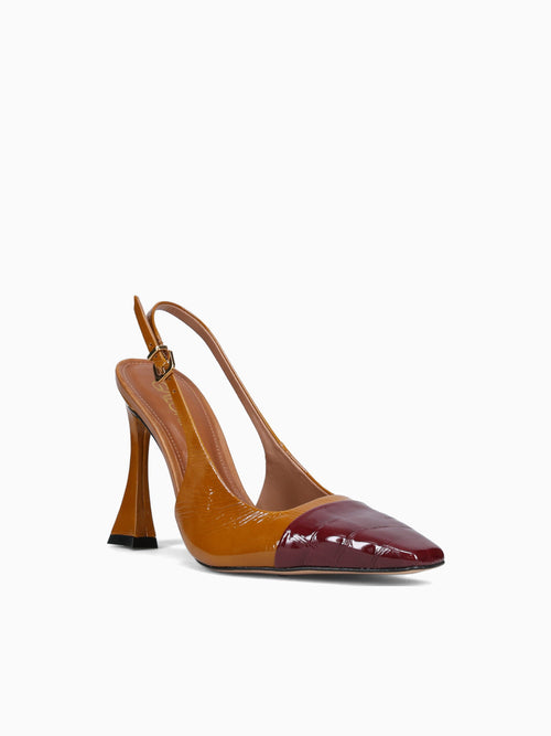 Adrianna Velvet Rouge Croco Gloss Dark Yellow / 5 / M