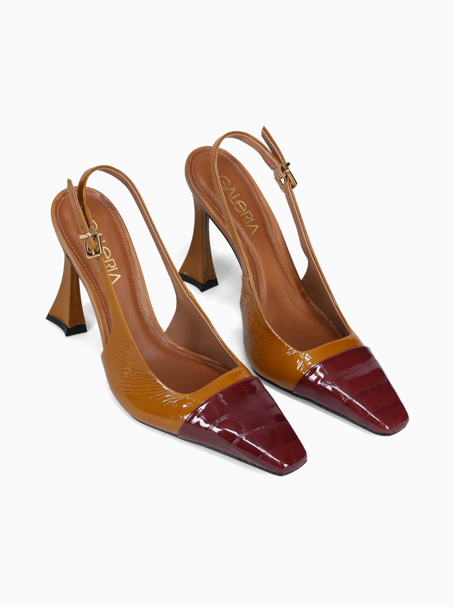 Adrianna Velvet Rouge Croco Gloss Dark Yellow / 5 / M