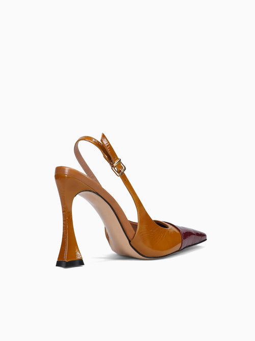 Adrianna Velvet Rouge Croco Gloss Dark Yellow / 5 / M
