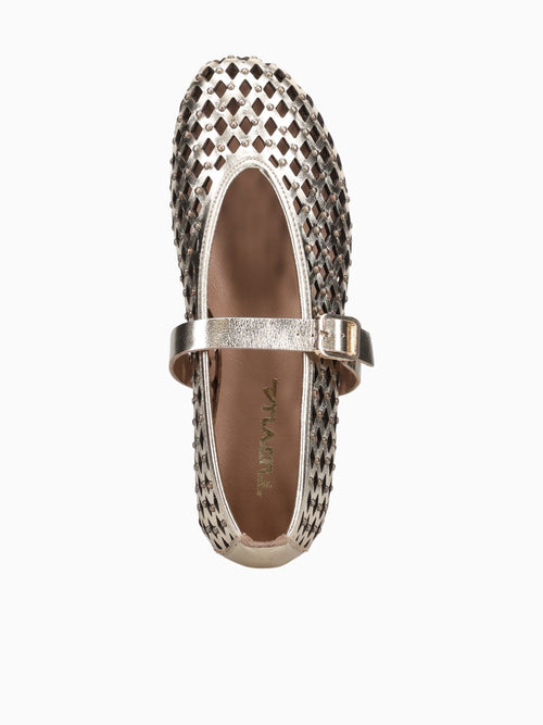 Zeynep Gold Leather Gold / 36 / M