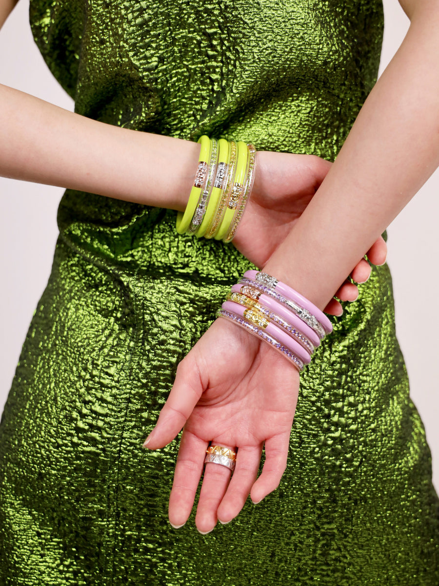 Three King All Weather Bangle Lilac Light Purple / S