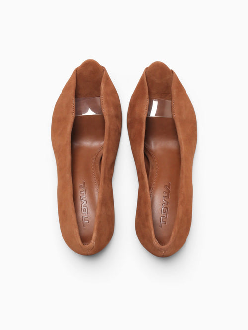 Gia Lee Red Cognac Suede Cognac / 5 / M