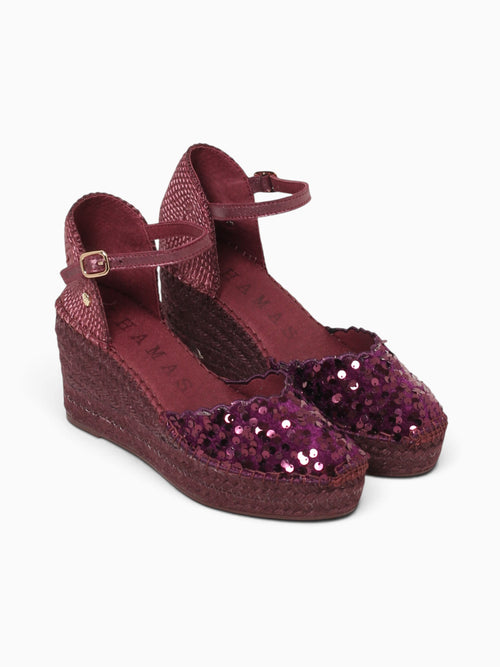 Sara Granate Lentejuelas Dark Red / 36 / M