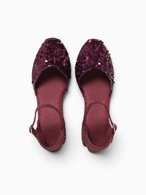 Sara Granate Lentejuelas Dark Red / 36 / M