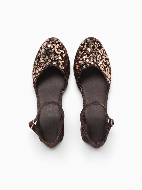 Sara Marron Lentejuelas Brown / 36 / M
