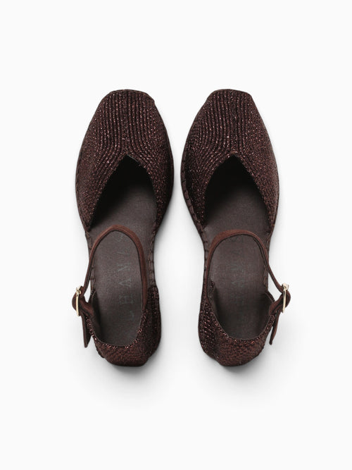 Rocio Marron Oscuro Weave Dark Brown / 36 / M