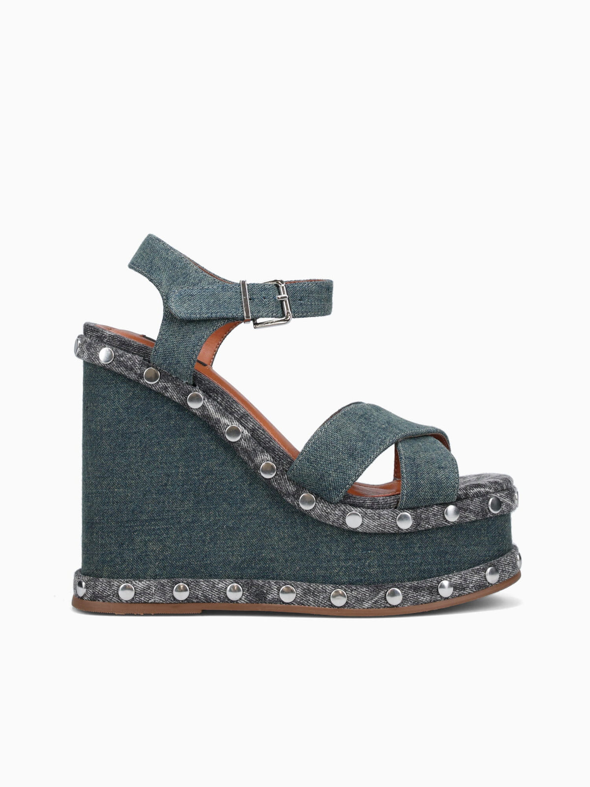Sarika Green Cuoio brown textile Green / 5 / M
