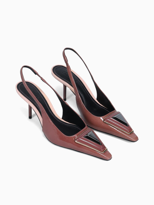 Katalin Nostalgic Rose Patent Beige / 5 / M