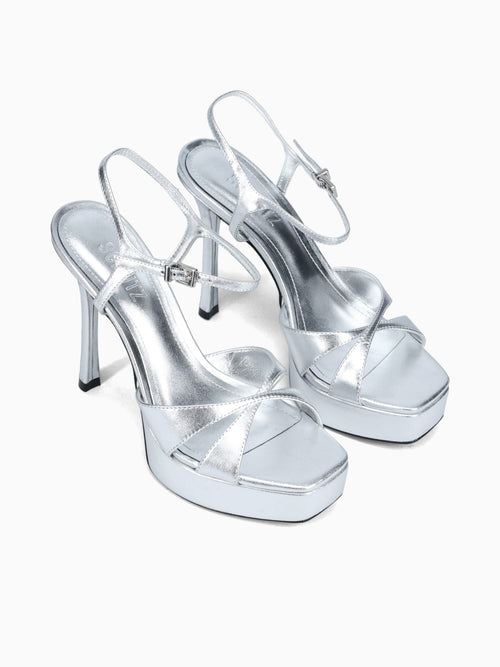 Anci Silver Leather Silver / 5 / M
