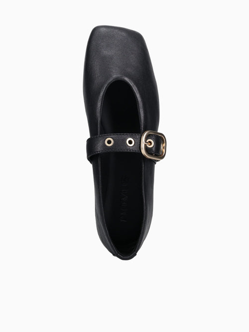 Pilar Black Leather Black / 5 / M