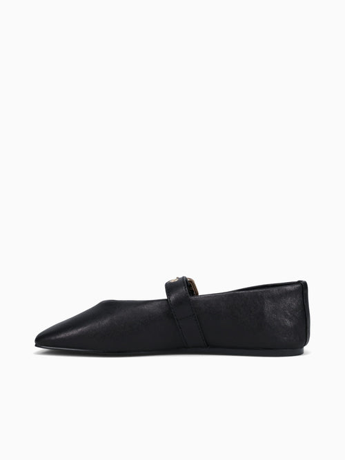 Pilar Black Leather Black / 5 / M
