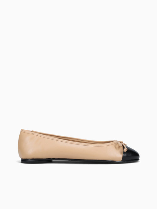 Camille Beige Black nappa Beige / 5 / M