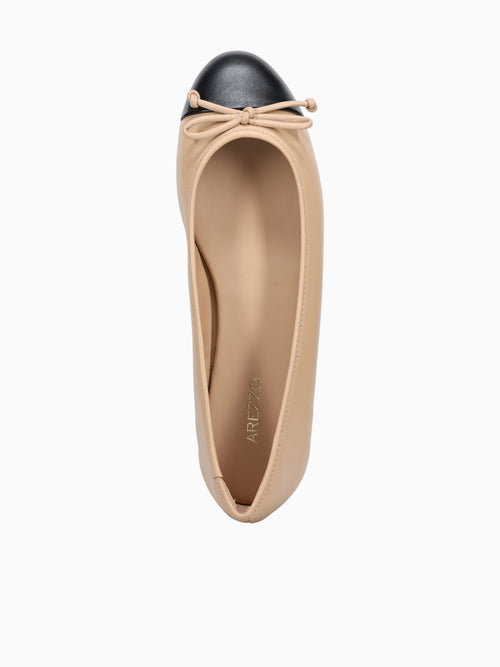 Camille Beige Black nappa Beige / 5 / M