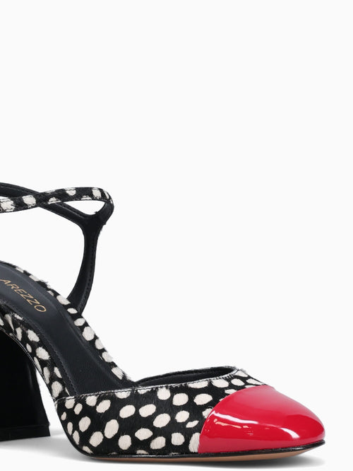Sophie Back White Red pelo Verniz Black White / 5 / M