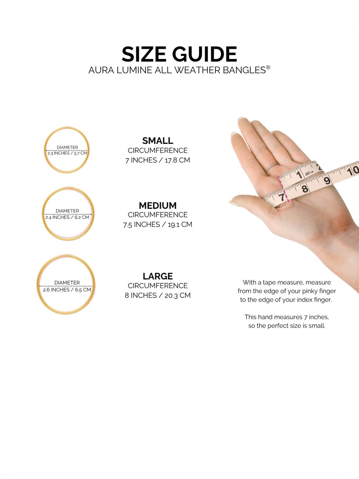 Lumine Gold All Weather Bangles Gold / S