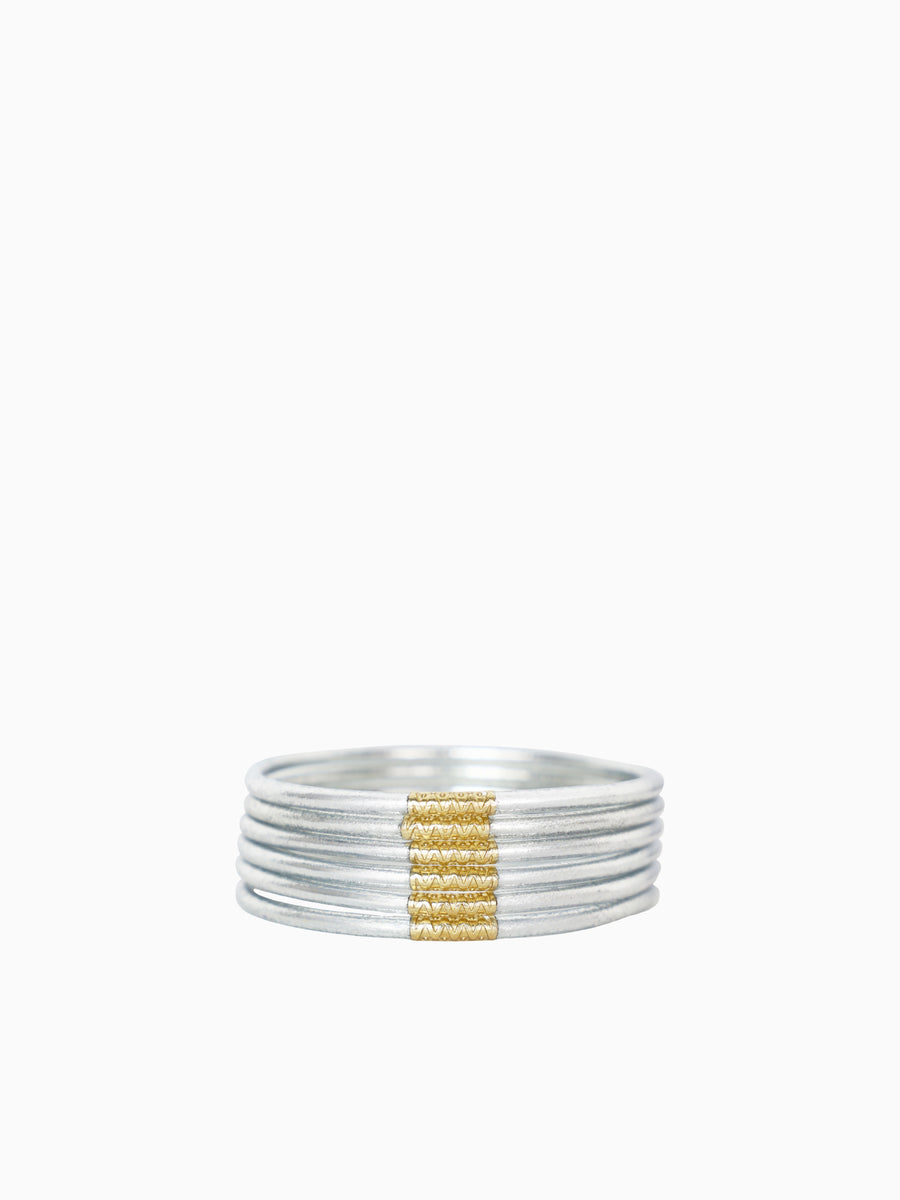 Lumine Silver All Weather Bangles Silver / S