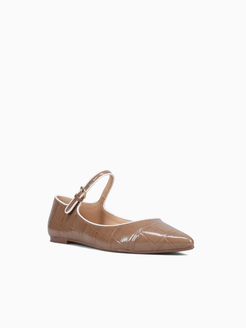 Coco Moss Snow croco pat Nappa Beige / 5 / M