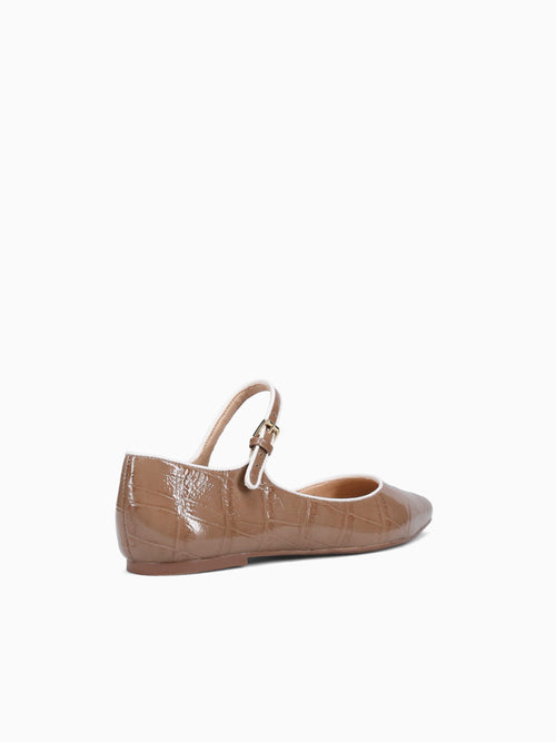 Coco Moss Snow croco pat Nappa Beige / 5 / M
