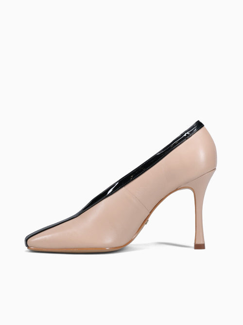 Karl Pecan Black nappa Patent Natural / 5 / M