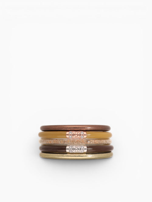 Golden Sands All Weather Bangles Gold / S