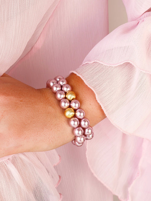 Blush Mala Bracelet Pink / ONE