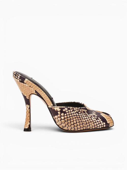 Jules Snake Leather Black Brown / 5 / M