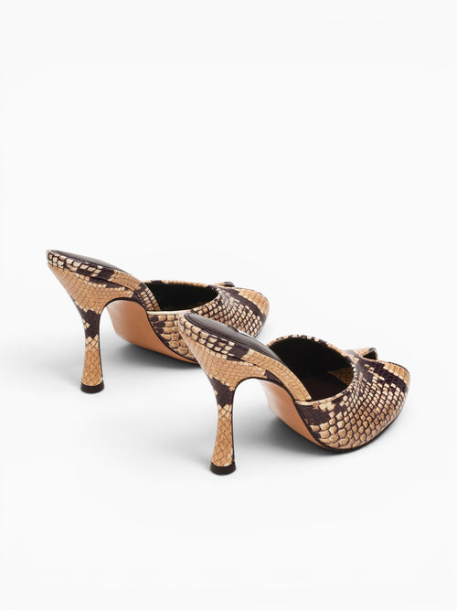 Jules Snake Leather Black Brown / 5 / M