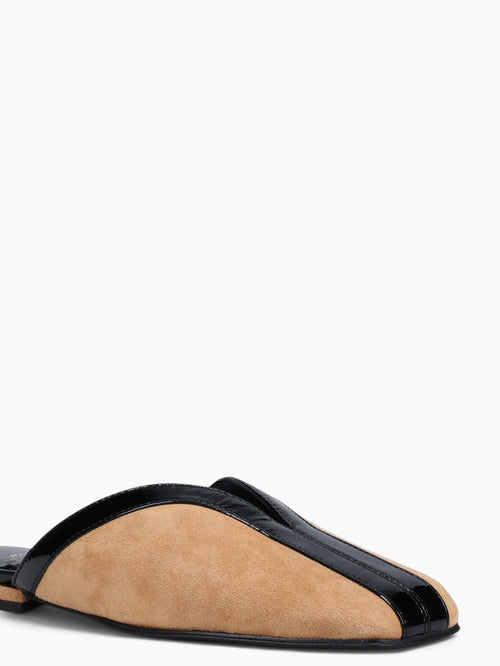 Narrows Beige Black suede Beige / 5 / M