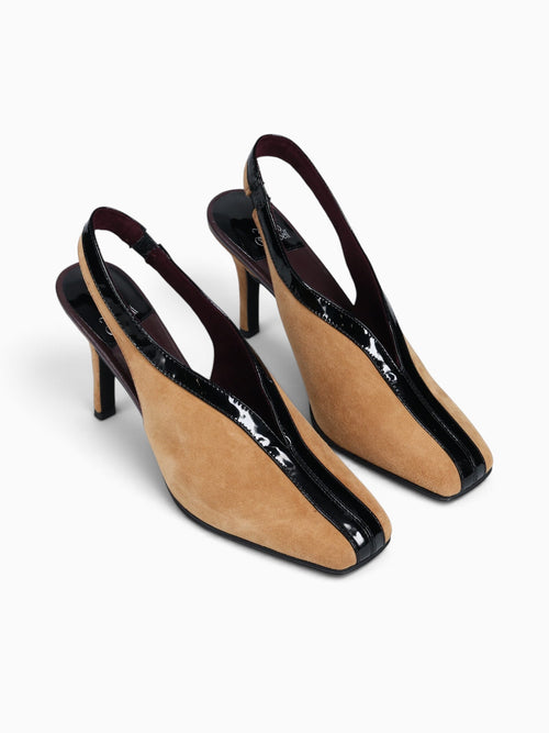 Means Beige Black suede Beige / 5 / M