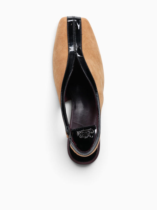 Means Beige Black suede Beige / 5 / M